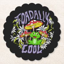 ToadalCoole Blüten- und Froschtypografie