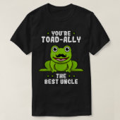 ToadAlly der beste Onkel Frog Lover Toad  T-Shirt (Design vorne)