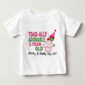 Toadally entzückendes 1-jähriges altes baby t-shirt (Vorderseite)