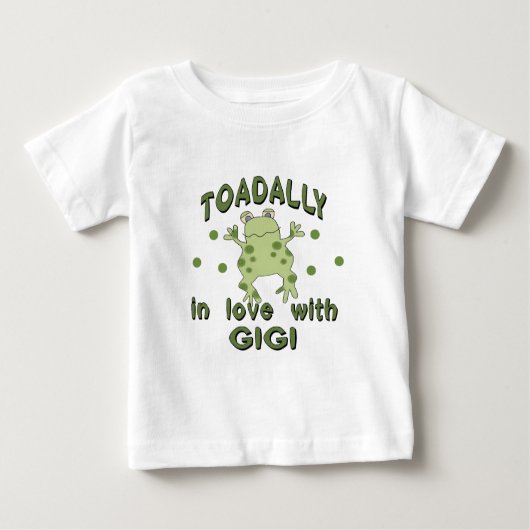 TOADALLY Liebe Gigi Frog Baby T-shirt (Vorderseite)