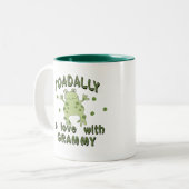 TOADALLY Liebe Grammy Frosch Zweifarbige Tasse (Vorderseite Links)
