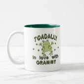 TOADALLY Liebe Grammy Frosch Zweifarbige Tasse (Links)