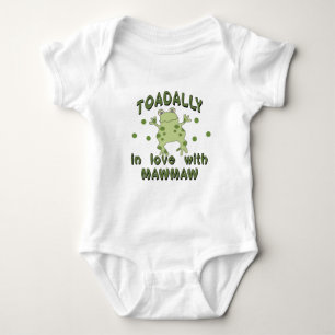 TOADALLY Liebe MawMaw Frosch Baby Strampler
