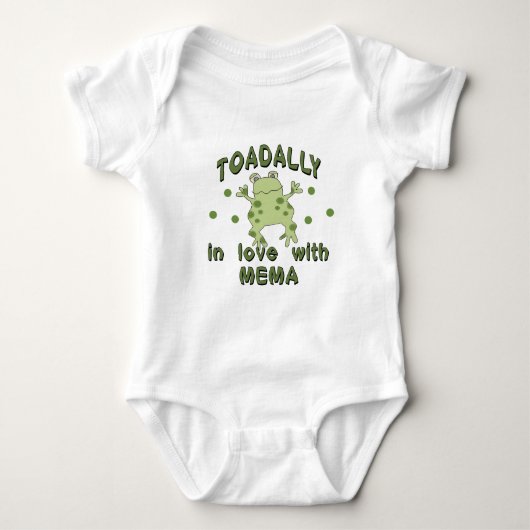 TOADALLY Liebe Mema Frosch Baby Strampler (Vorderseite)