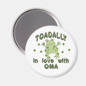 TOADALLY Liebe Oma Frosch Magnet (Vorderseite/Rückseite)