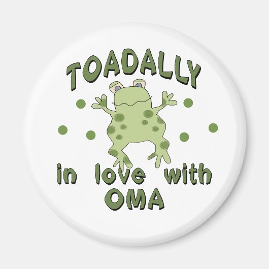 TOADALLY Liebe Oma Frosch Magnet (Vorne)