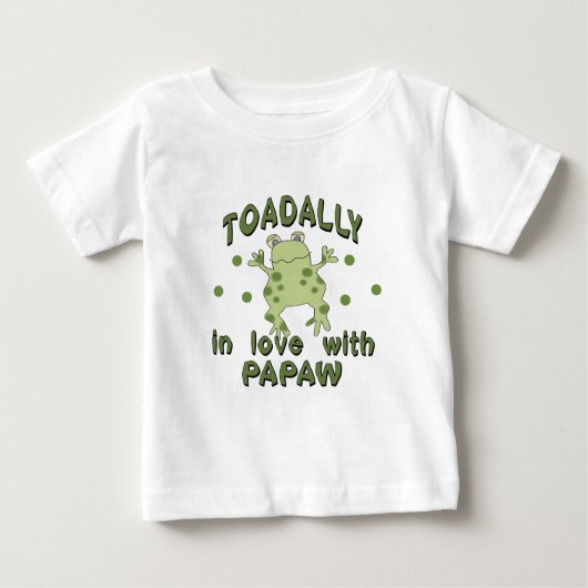 TOADALLY Liebe-Papaya-Frucht Frosch Baby T-shirt (Vorderseite)
