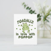 TOADALLY Liebe PopPop Frog Postkarte (Stehend Vorderseite)