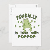 TOADALLY Liebe PopPop Frog Postkarte (Vorne/Hinten)