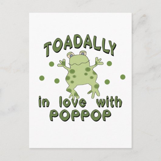 TOADALLY Liebe PopPop Frog Postkarte (Vorderseite)