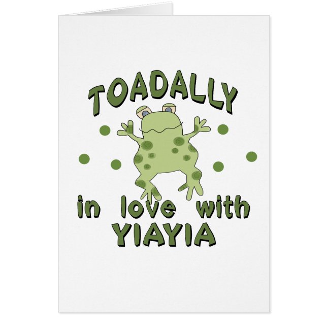 TOADALLY Liebe YiaYia Frosch (Vorne)