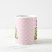 Toadally niedlicher Mädchen-Frosch Kaffeetasse (Mittel)