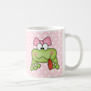 Toadally niedlicher Mädchen-Frosch Kaffeetasse