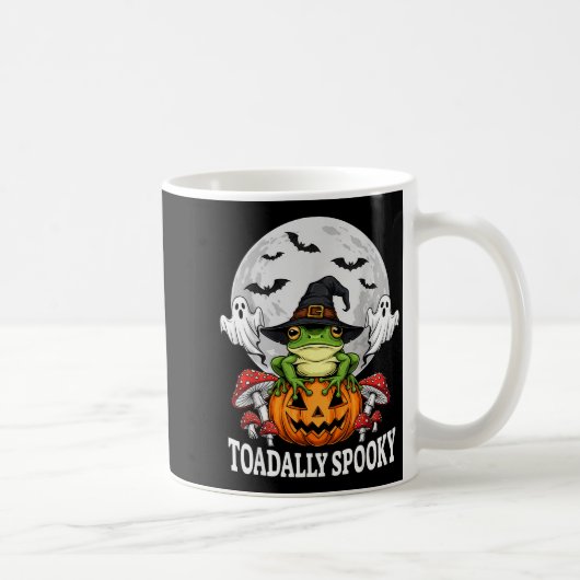 Toadally Soky Funny Halloween Frog On Pumpkin Full Kaffeetasse (Rechts)