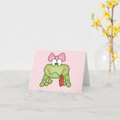 ToadalNiedliche Girl Frog Blank Card Karte (Gelbe Blume)