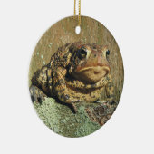 Toadly fantastische Kröten-Weihnachtsverzierung Keramik Ornament (Rechts)
