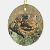 Toadly fantastische Kröten-Weihnachtsverzierung Keramik Ornament (Links)