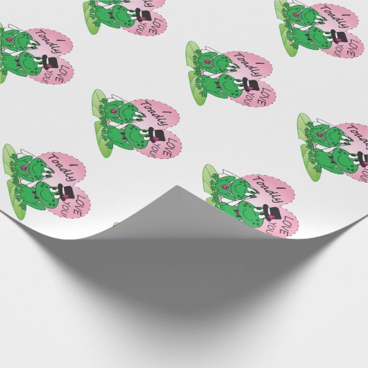 Toadly Liebe Sie Valentine Geschenkpapier (Ecke)
