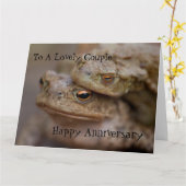 Toads "The Ugly Couple" Happy Anniversary Card Karte (Gelbe Blume)