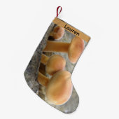 Toadstocker auf einem Baumstamm Custom Kleiner Weihnachtsstrumpf (Vorderansicht (hängend))