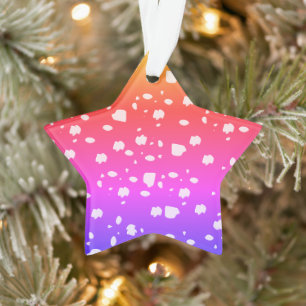 Toadstool Art, Regenbogenfarben Ornament
