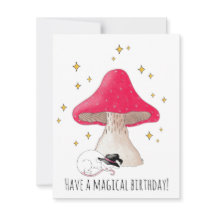 Toadstool Birthday Card
