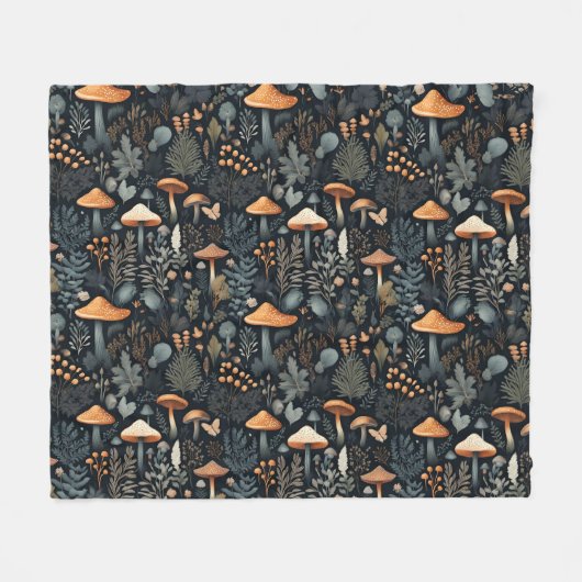 Toadstool Forest Fleecedecke (Vorderseite (Horizontal))