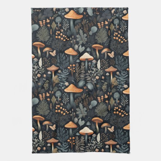 Toadstool Forest Geschirrtuch (Vertikal)