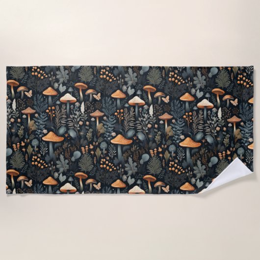 Toadstool Forest Strandtuch (Vorderseite)