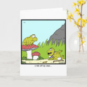 Toadstool Karte (Gelbe Blume)