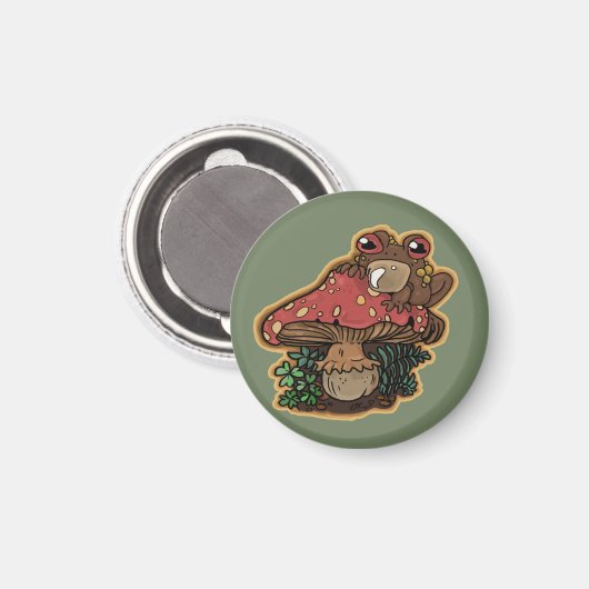 Toadstool Magnet (Vorderseite/Rückseite)