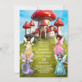 Toadstool Märchenschloss Einladung (Vorderseite)