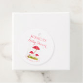 Toadstool Mushroom Wasserfarbe Niedlich Babydusche Geschenkanhänger (Beispiel)