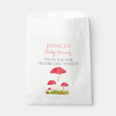 Toadstool Mushroom Wasserfarbe Niedlich Babydusche Geschenktütchen (Vorderseite)