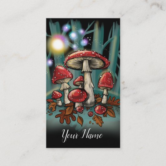 Toadstool mushrooms~ Visitenkarten Visitenkarte (Vorderseite)