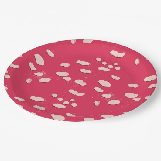 Toadstool Pilz-Party-Platte Pappteller (Schrägansicht)