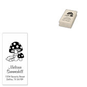 Toadstool Pilzadresse Gummistempel (Stempel)