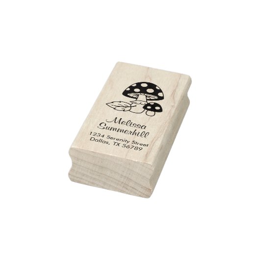 Toadstool Pilzadresse Gummistempel (Stempel)