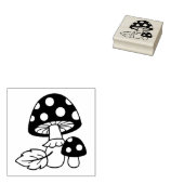 Toadstool Pilze Gummistempel (Stempel)