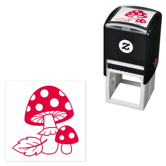 Toadstool Pilze Permastempel (Beispiel)