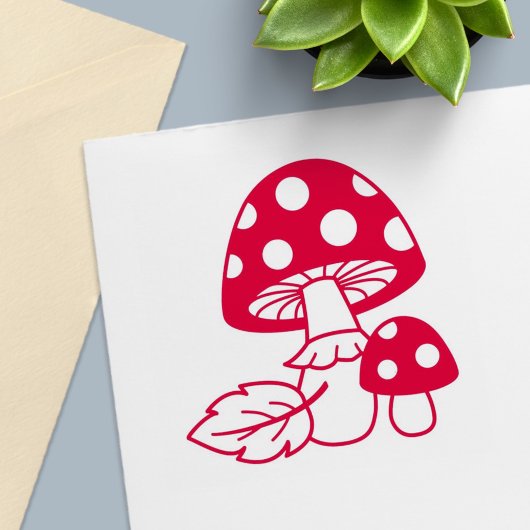 Toadstool Pilze Permastempel