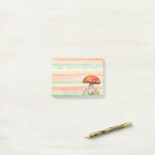 Toadstool Post-it Klebezettel (Auf Schreibtisch)