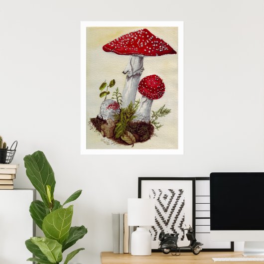 Toadstool Poster (Heimbüro)