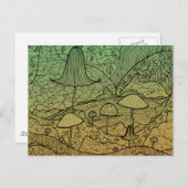 Toadstool Postkarte (Vorne/Hinten)