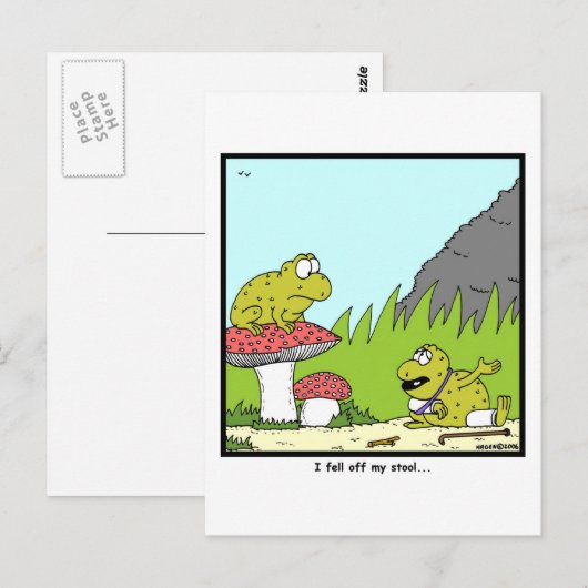 Toadstool Postkarte (Vorne/Hinten)
