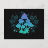 Toadstools in Bushes Feiertagspostkarte (Vorderseite)