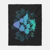 Toadstools in Bushes Fleecedecke (Vorderseite)