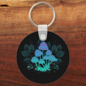 Toadstools in Bushes Schlüsselanhänger (Vorderseite)