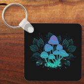 Toadstools in Bushes Schlüsselanhänger (Vorderseite)