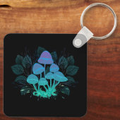 Toadstools in Bushes Schlüsselanhänger (Rückseite)